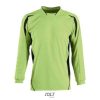 Camiseta De Portero Para Niño Azteca Kids — Talla: 12A, Color: Verde manzana / Negro