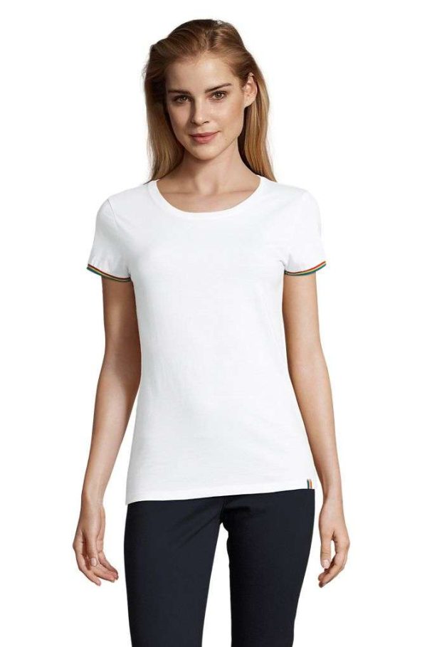 Camiseta De Manga Corta De Mujer Rainbow Women