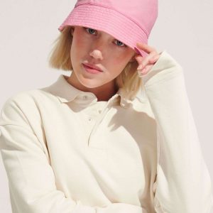 Sombrero Bucket Nylon de Sol'S — Talla: S/M, Color: Candy Pink/OffW