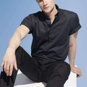 Camisa Hombre Algodón Twill Manga Corta Brooklyn