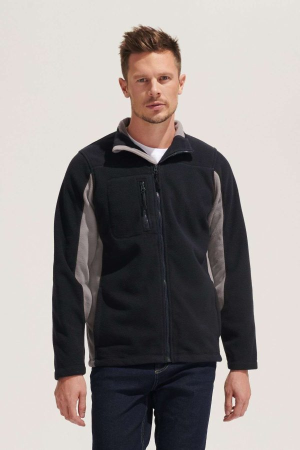 Chaqueta Polar Hombre Bicolor Con Cremallera Nordic