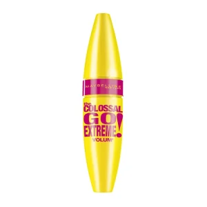 Maybelline The Colossal Go Extreme Black Máscara De Pestañas Negra Volumen- 9.5ml