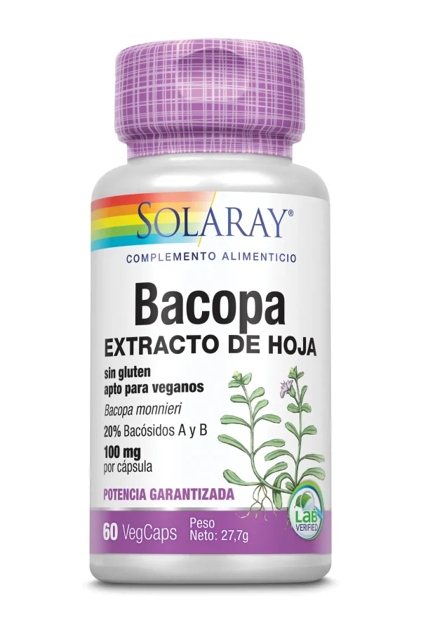 Solaray Bacopa 100 Mg 60 VCaps