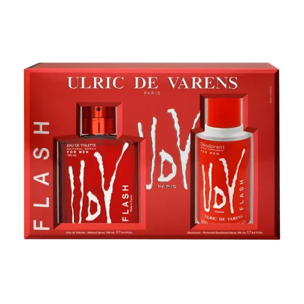Ulric De Varens Flash Eau De Toilette Spray 100ml Set 2 Piezas