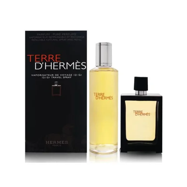 Terre D'hermes Eau De Perfume Spray Recargable 30ml Set 2 Piezas