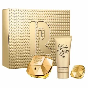 Paco Rabanne Lady Million Eau De Parfum Spray 80ml Set 3 Piezas