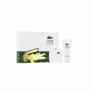 Lacoste L.12.12 Blanc Men Eau De Toilette Spray 100ml Set 2 Piezas
