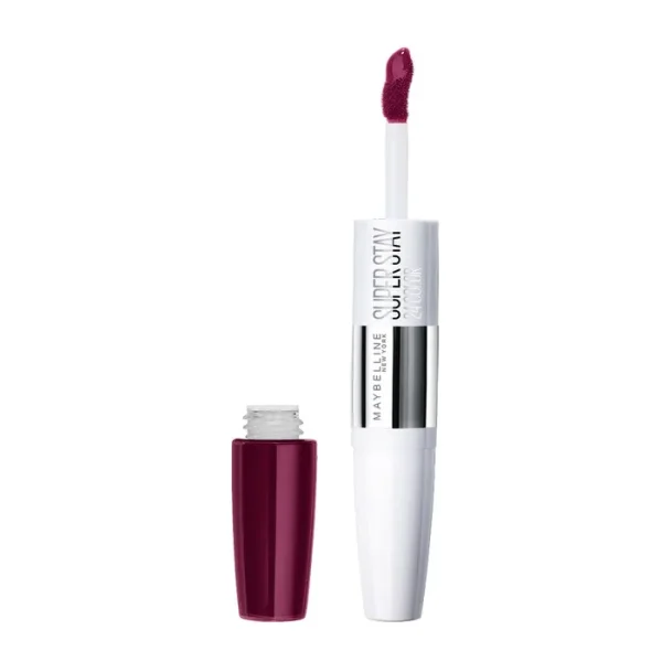 Maybelline Pintalabios Larga Duración Superstay 24h Tono 250 Sugar Plum Color Púrpura