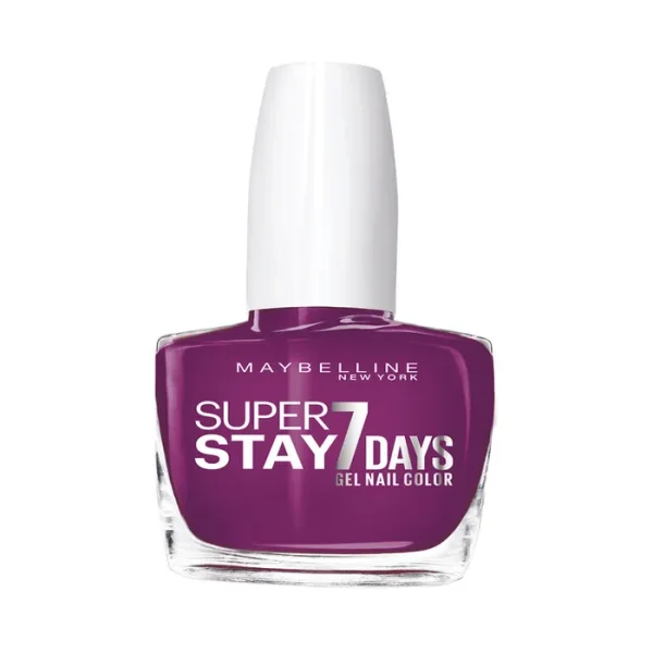 Maybelline Superstay 7 Días Tono 230 Berry Stain Pintauñas Larga Duración Efecto Gel Color Morado