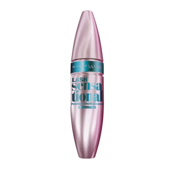 Maybelline Lash Sensational Wateproof Máscara De Pestañas Negra Volumen- 9.5ml