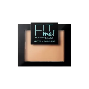 Maybelline Polvos Matificantes Fit Me Mate y Afinaporos Tono 220 Natural Beige Pieles Medias Oscuras - 9g