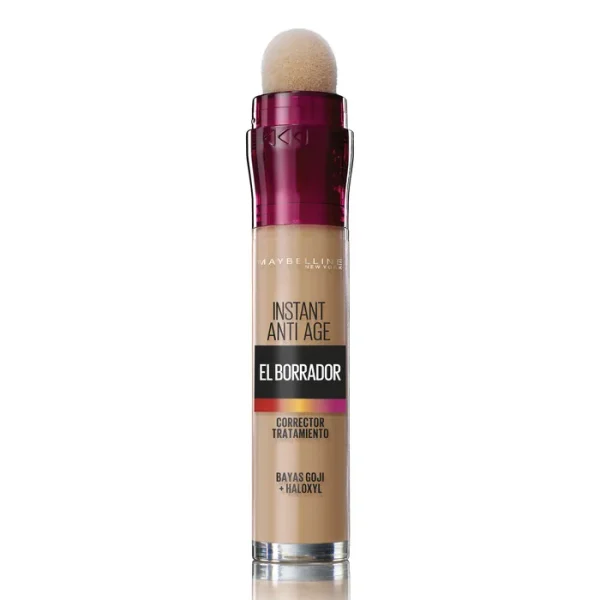Maybelline Borrador Corrector De Ojeras. Bolsas e Imperfecciones Tono 04 Honey Pieles Medias- 6ml