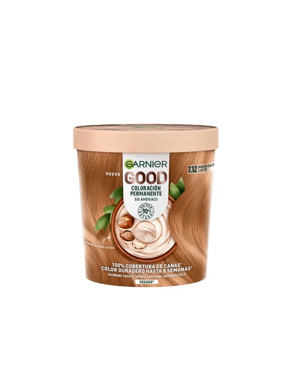 Garnier Good Coloración Permanente 7.12 Rubio Café Latte 1 U