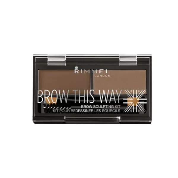 Rimmel Kit Sourcils Brow this way  002 Mid Brown