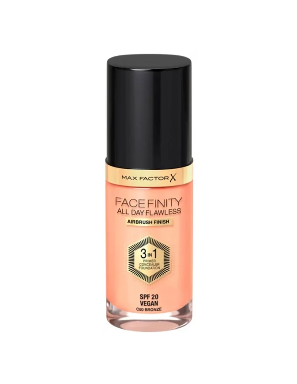 Max Factor Facefinity 3in1 Primer. Concealer y Foundation 80-Bronze 30ml