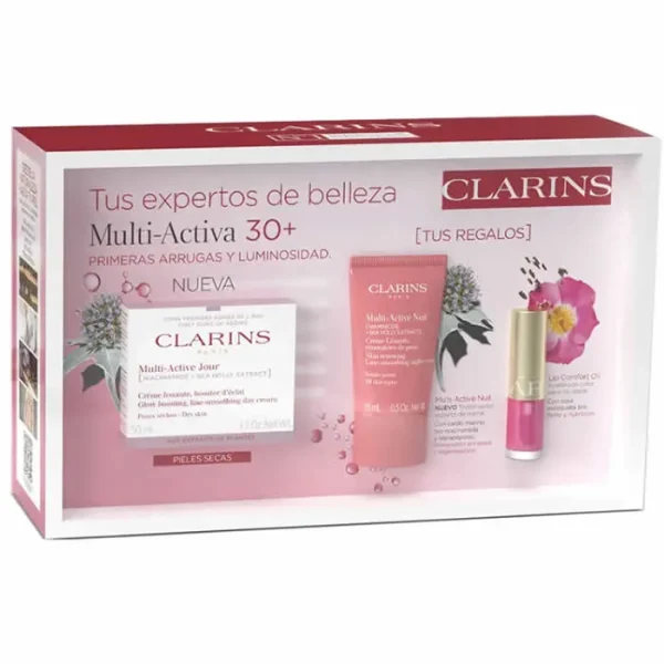 Clarins Multi-Active Día Crema para pieles secas 50ml Set 3 Piezas
