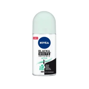 Nivea Black and White Invisible Active Desodorante Roll On 50ml