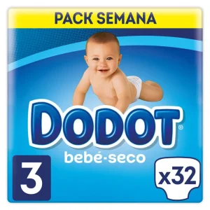Dodot Bebé-Seco Pañales Talla 3. 32 Pañales
