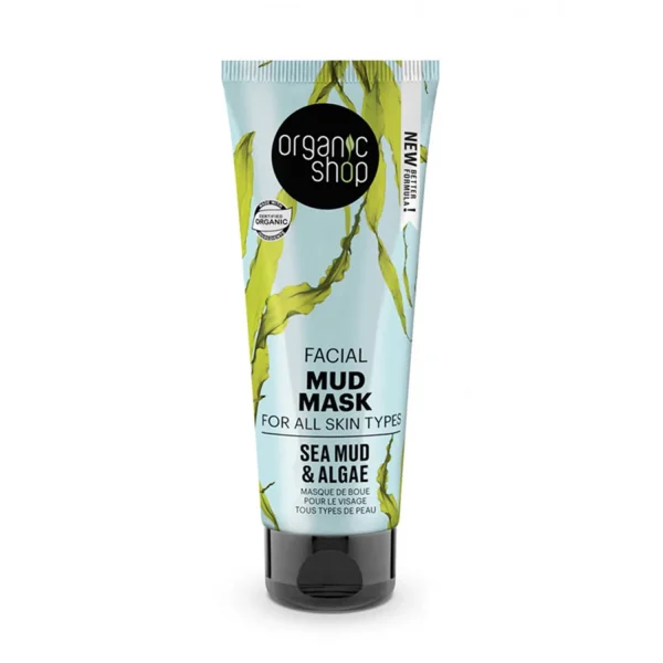 Organic Shop Sea Mud Mascarilla Facial Todo Tipo De Pieles 75ml