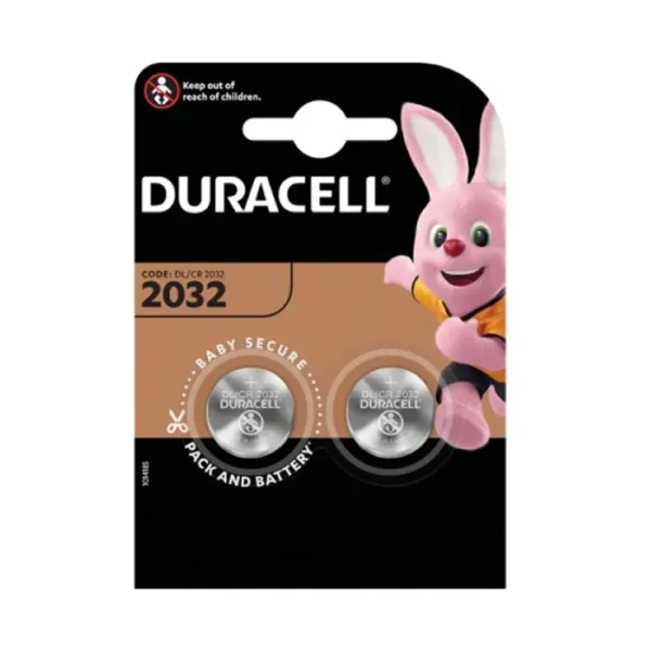 Duracell Pila Botón De Litio 3V 2032 DL/CR2032 2 Unidades