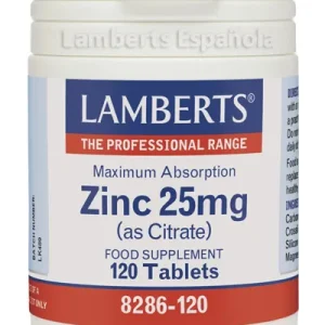 Lamberts Citrato De Zinc 25 Mg 120 Caps
