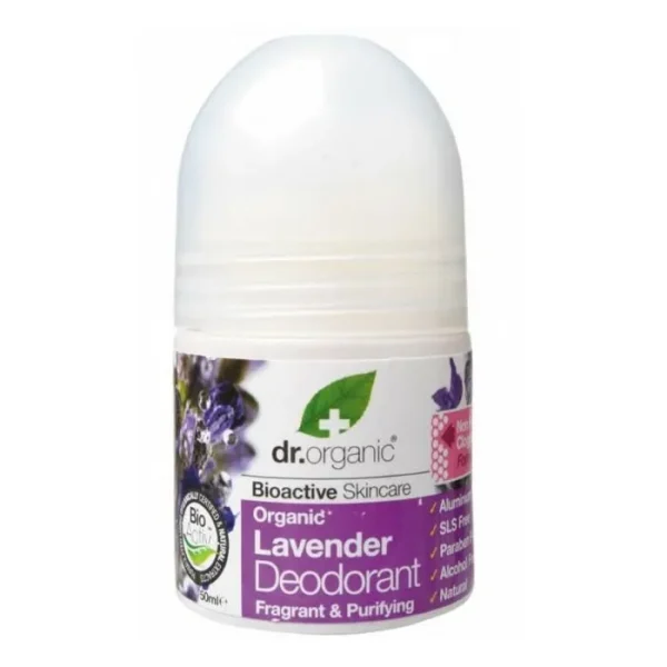 Dr Organic Lavender Desodorante Roll On 50ml
