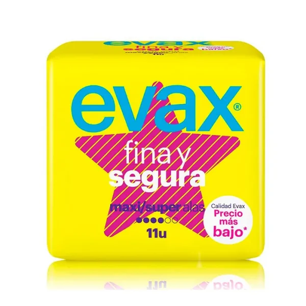 Evax Compresas Fina Y Segura Super 11U