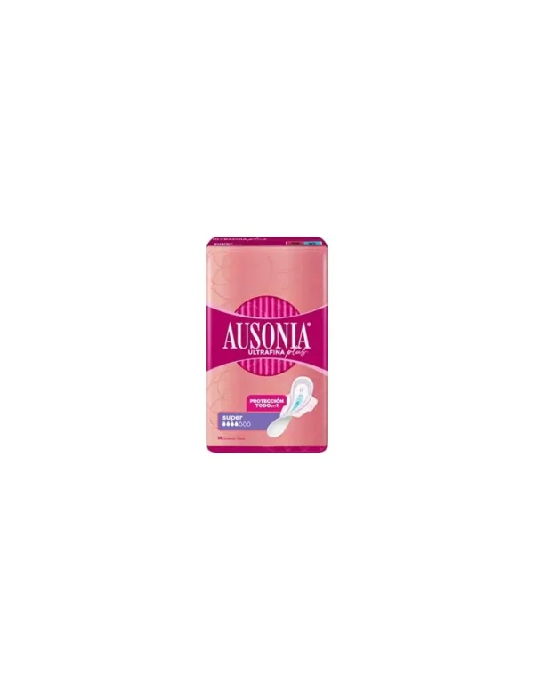 Ausonia Ultrafina Plus Compresas Super Alas 14 U