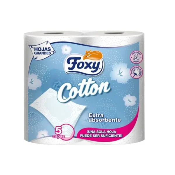 Foxy Cotton Papel Higiénico 5 Capsas 4 Rollos