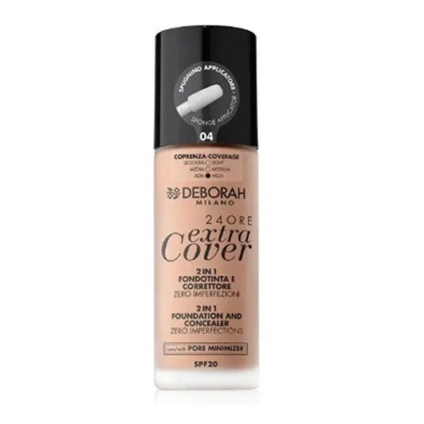Deborah Milano 24 Ore Extra Cover 2 En 1 Spf20 04 30ml