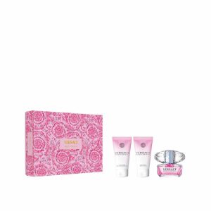 Versace Bright Crystal Eau De Toilette Spray 50ml Set 3 Piezas