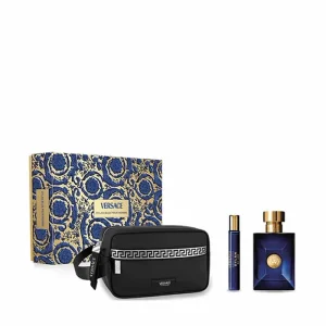 Versace Dylan Blue Pour Homme Eau De Toilette Spray 100ml Set 3 Piezas