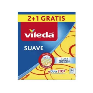 Vileda Suave Bayeta Odor Stop 3 Unidades