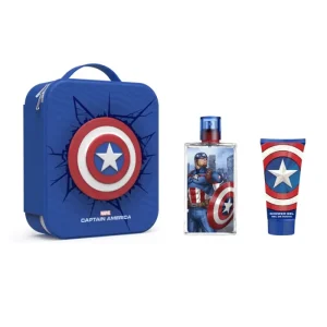 Marvel Capsitan America Eau De Toilette Spray 100ml Set 3 Piezas