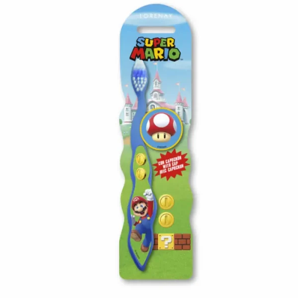 Cartoon Super Mario Cepillo De Dientes Con Capsuchón