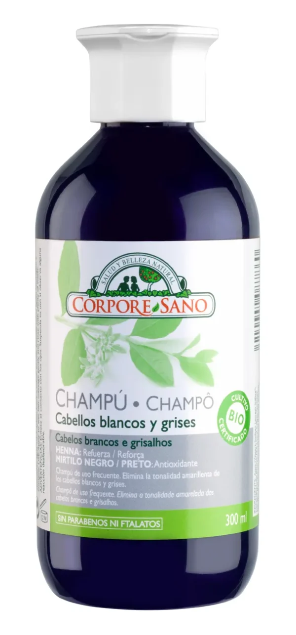 Corpore Champu Cabellos Gris-Blanco 300ml Bio