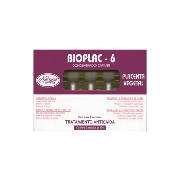 Nurana Bioplac-6 Tratamiento Anticaída Ampollas 6x10ml