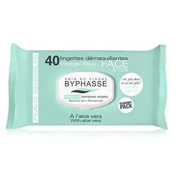 Byphasse Toallitas Desmaquillantes Aloe Vera Pieles Sensibles 40U
