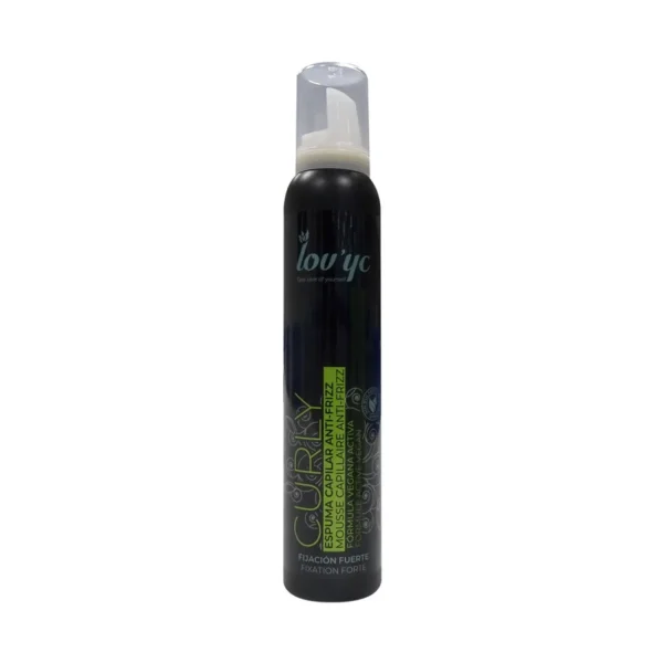 Elie Saab Lovyc Curly Espuma Capsilar Anti-Frizz Formula Vegana Fijacion Fuerte 200ml
