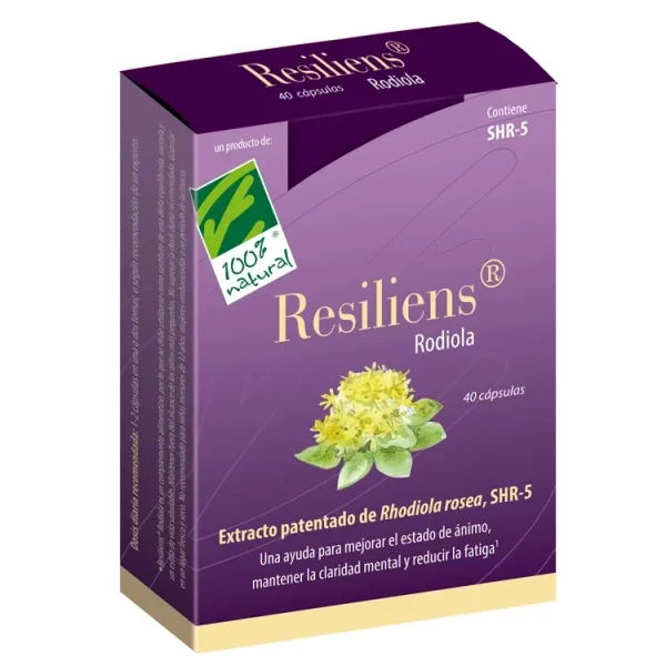 100%natura Resiliens Rhodiola 40 Caps