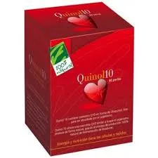 100%natura  Quinol 10 60 Caps 50 Mg