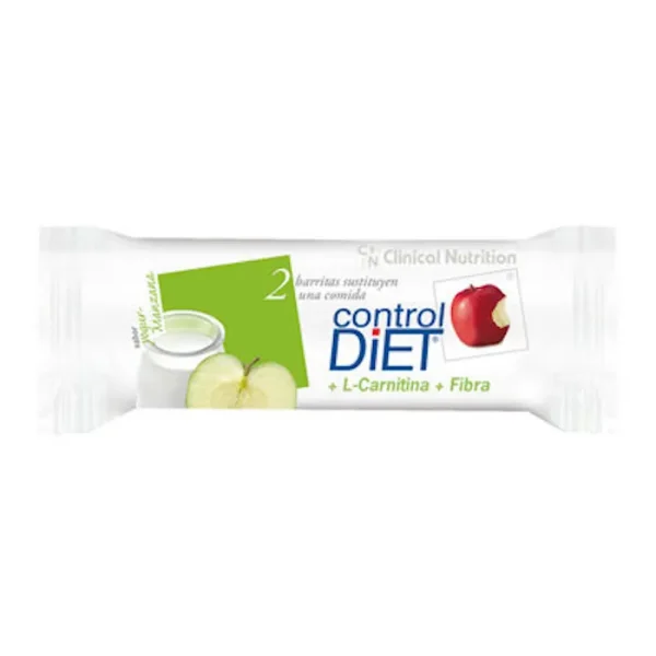 Control Diet Barritas Yogur Manzana 24 Unidades