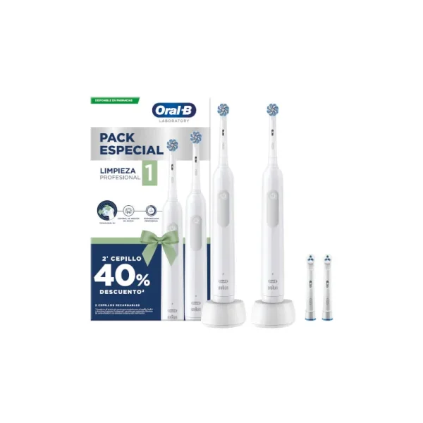 Oral-B  Duplo Cepillo Eléctrico Limpieza Profesional