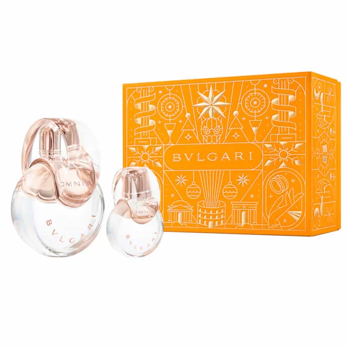 Bvlgari Omnia Crystalline Eau De Toilette Spray 100ml Set 2 Piezas