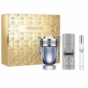 Paco Rabanne Invictus Eau De Toilette Spray 100ml Set 3 Piezas