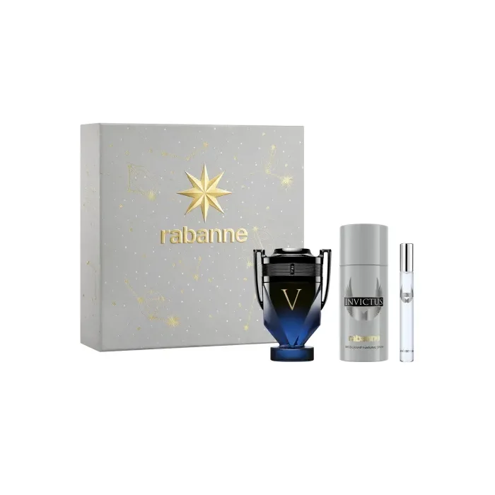 Rabanne Invictus Victory Elixir Eau De Perfume Spray 100ml Set 3 Piezas
