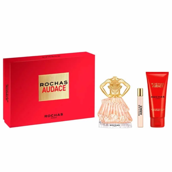 Rochas Audace Eau De Perfume Spray 90ml Set 3 Piezas