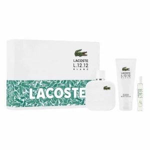 Lacoste L 12 12 Blanc Eau de Toilette Spray 100ml Set 3 Piezas
