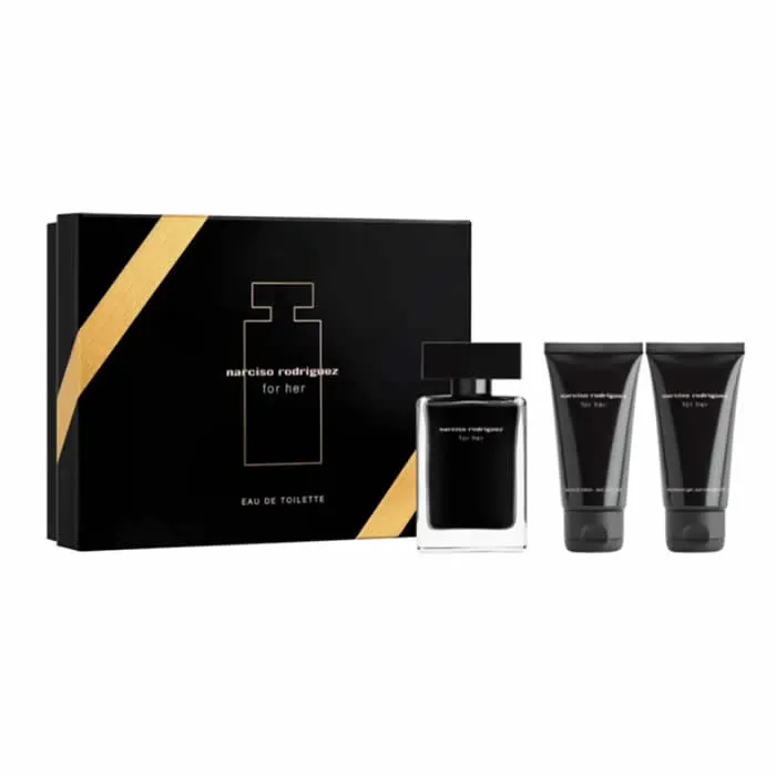 Narciso Rodriguez For Her Eau De Toilette Spray 50ml Set 3 Piezas
