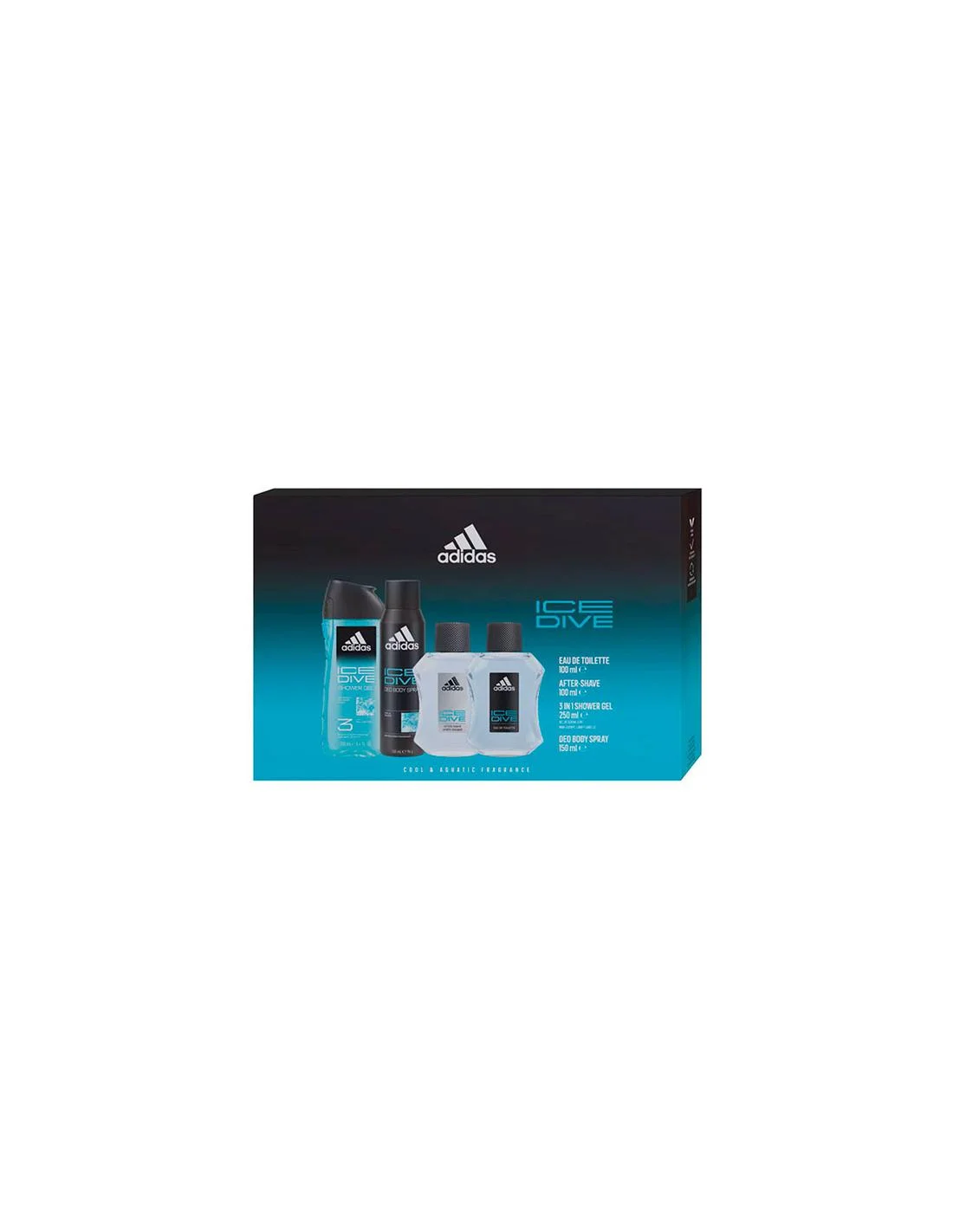 Est Adidas Ice Dive Edt 100 g L 250 ml After Shave Bs 150ml